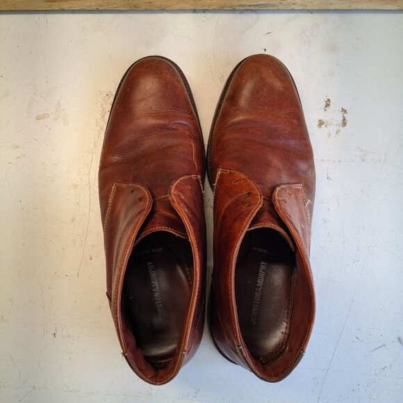 JOHNSTON & MURPHY RED BROWN OILED COPELAND CHUKKA MENS SIZE 13 main image 6